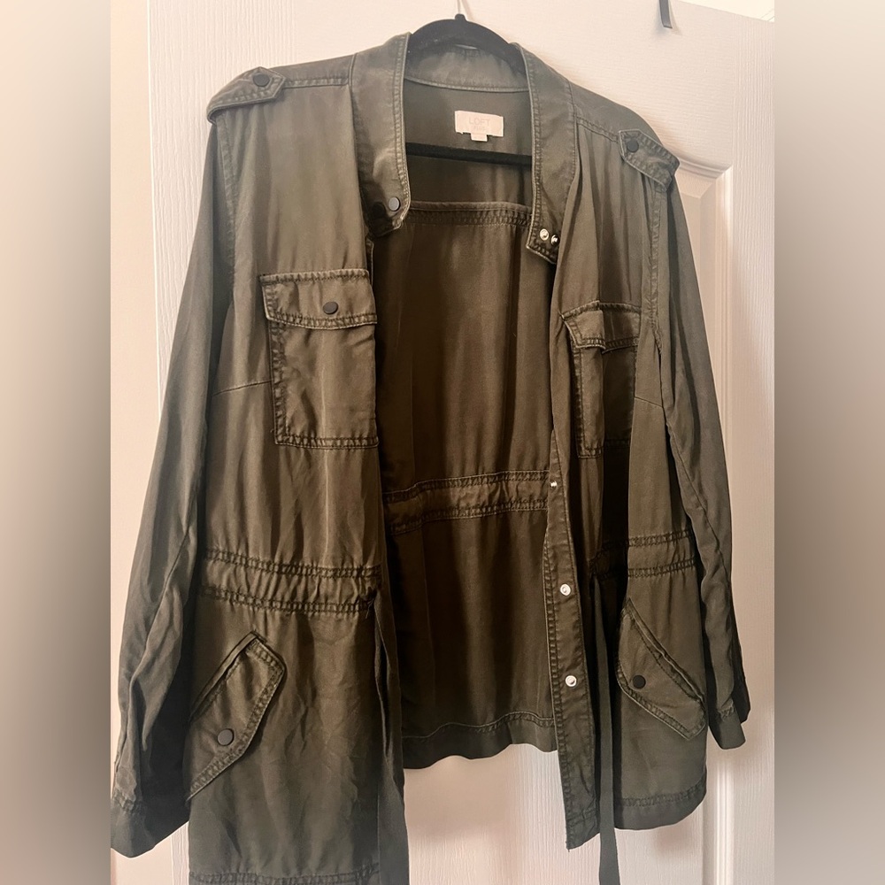 LOFT Plus Dark Green Jacket